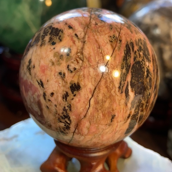 🔥SALE🔥 Rhodonite Crystal Sphere! - Picture 8 of 8